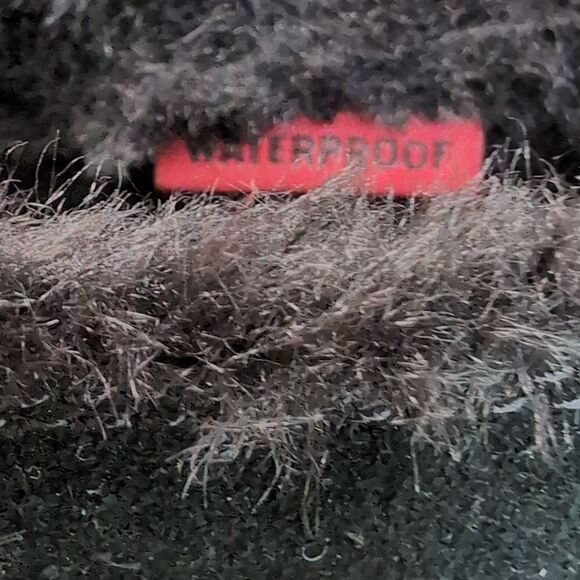 Sorel Explorer II Joan WP Black faux fur-trimmed suede ankle boots Sz 11 - Picture 10 of 13